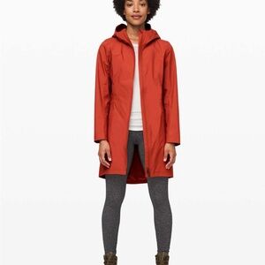 Lululemon Athletica Rust Trench Coat